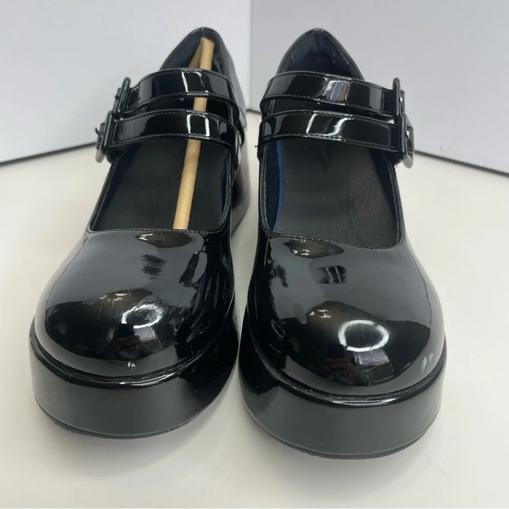 Black Platform Mary Jane Shoes - Picture 2 of 10